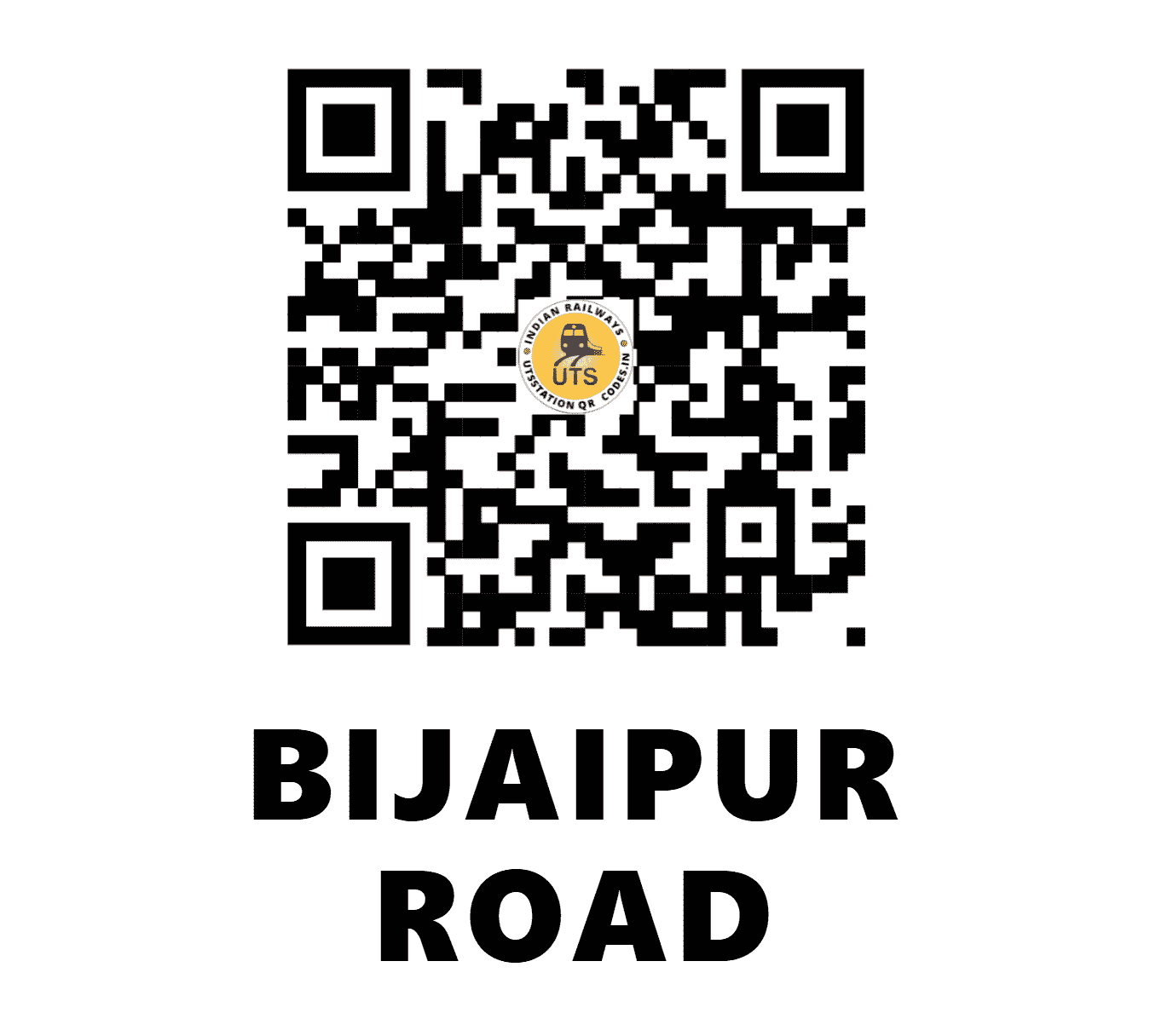 UTS QR Code for BIJAIPUR ROAD - BJPR (NC - MADHYA PRADESH)